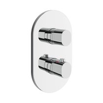 Mitigeur encastré thermostatique Chrome II CR II 063.00 avec inverseur, pour la R-box