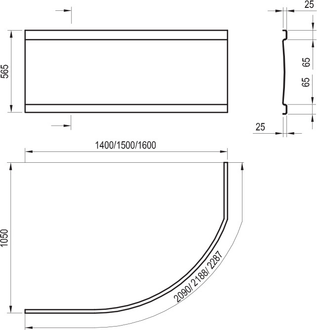 Panneau frontal A Rosa 140