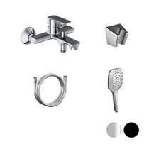 Mitigeur mural de baignoire Life LF 022 avec set de douche