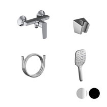Mitigeur mural de douche Life LF 032 avec set de douche