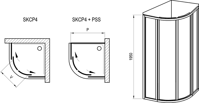 Cabine de douche Supernova SKCP4