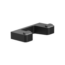 Patère double noire 10° black