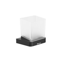 Porte-savon noir avec gobelet 10° black