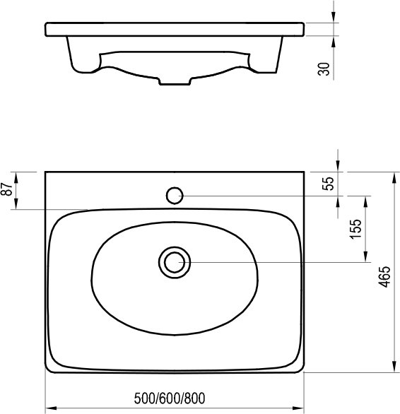 Lavabo Balance 500