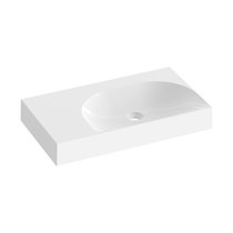 Lavabo Lite 80/60 G/D, sans trou