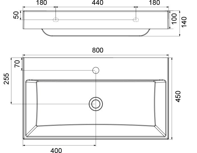 Lavabo Natural 800