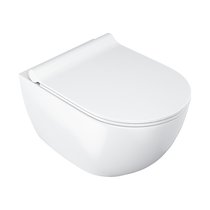 WC Uni Chrome RimOff Set, siège SoftClose compris